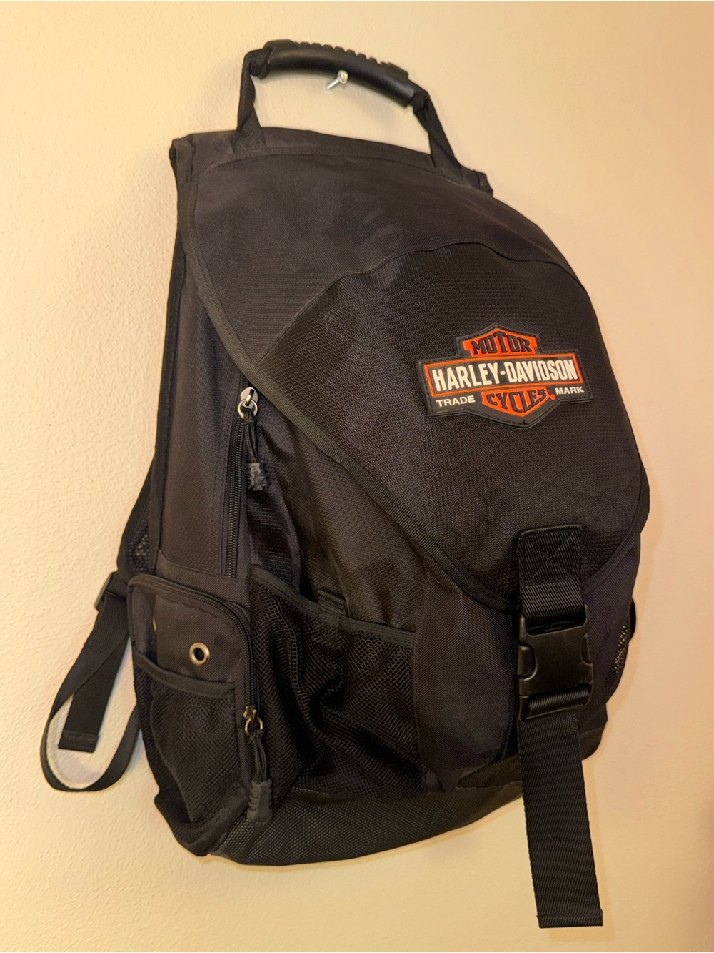 Harley Davidson Heavy Duty Padded Helmet Backpack Multi Compartment - Picture 2 of 16